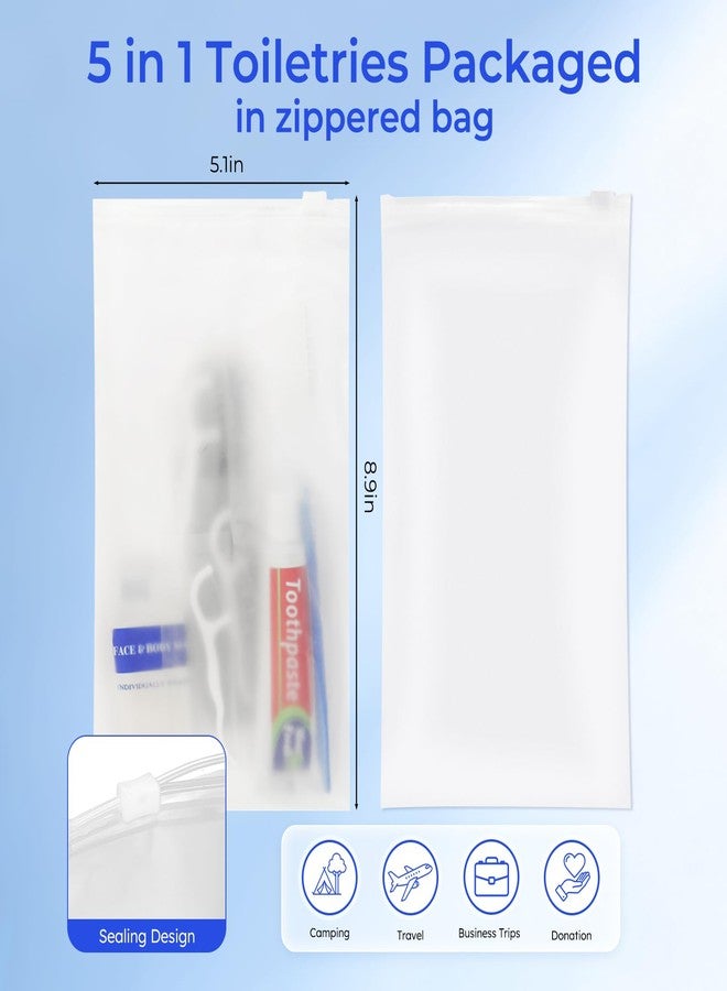 Zhjianup Disposable Toiletry Amenities, Travel Size Toiletries Kits, Personal Hygiene Supplies for Homeless, Individually Wrapped Care Essentials (5 in 1, 40 Packs) - Image 3