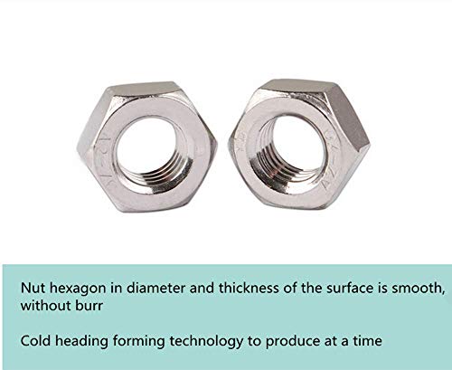RuoFeng Stainless Steel Hex Nut Pack of 50 (M2) - Image 4