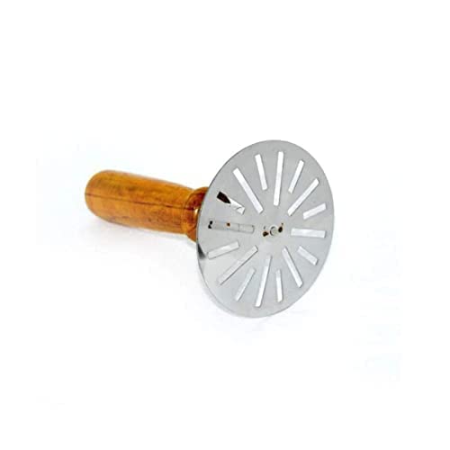 Hilosofy Hilosofy Stainless Steel Potato Crusher Vegetable Smasher Pav Bhaji Masher with Wooden Handle for Effortless Kitchen Uses Pack of 1 Assorted  - Image 3