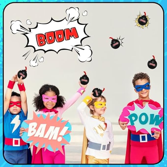 PullCrease 12 Set You are The Bomb Stress Toy with Cards Funny Stress Balls Squeezable Foam Stress Balls Fake Bomb Toy Gag Gifts for Office School Boys Girls Teens Adults Anxiety Stress Relief - Image 4