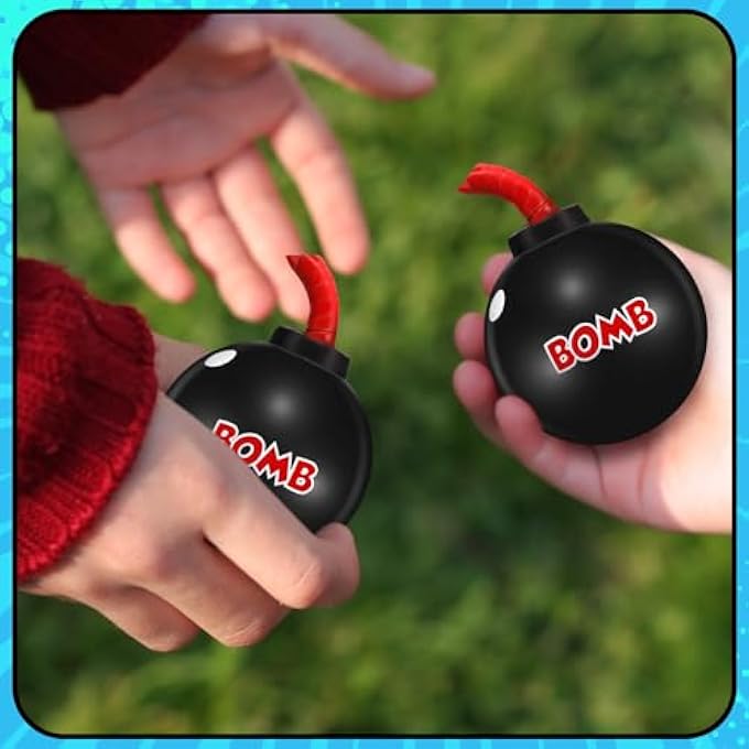 PullCrease 12 Set You are The Bomb Stress Toy with Cards Funny Stress Balls Squeezable Foam Stress Balls Fake Bomb Toy Gag Gifts for Office School Boys Girls Teens Adults Anxiety Stress Relief - Image 5