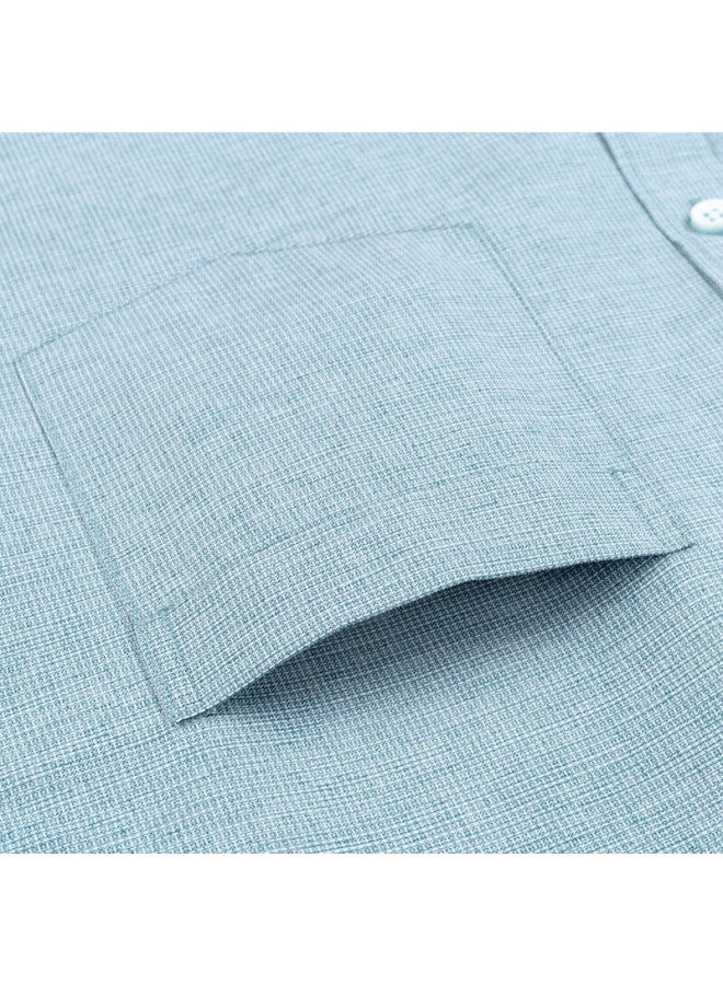 FIRS Men'S Long Sleeve Plaid Casual Shirt, Middle-Aged Business Formal Wear, Wrinkle-Free Tct4299 (Long Sleeve Style) 41 - Image 1