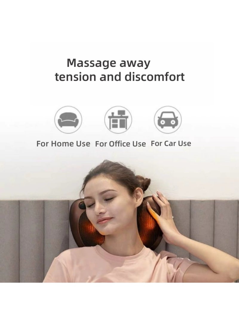 general Electric Neck Shoulder Massage Pillow - Car & Home Use with Heat Therapy - Image 2