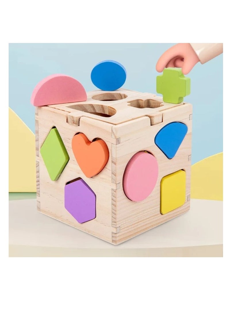 Carol For Toys - Montessori Educational Toy – 1 to 2 Players – Ages 3+ – Intelligence Box – Shape Sorting & Time Learning Toy - Image 1