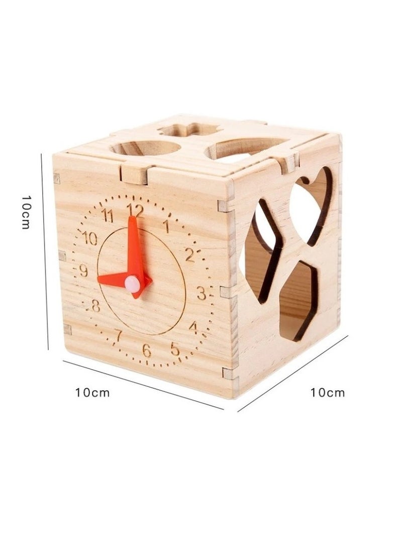 Carol For Toys - Montessori Educational Toy – 1 to 2 Players – Ages 3+ – Intelligence Box – Shape Sorting & Time Learning Toy - Image 1
