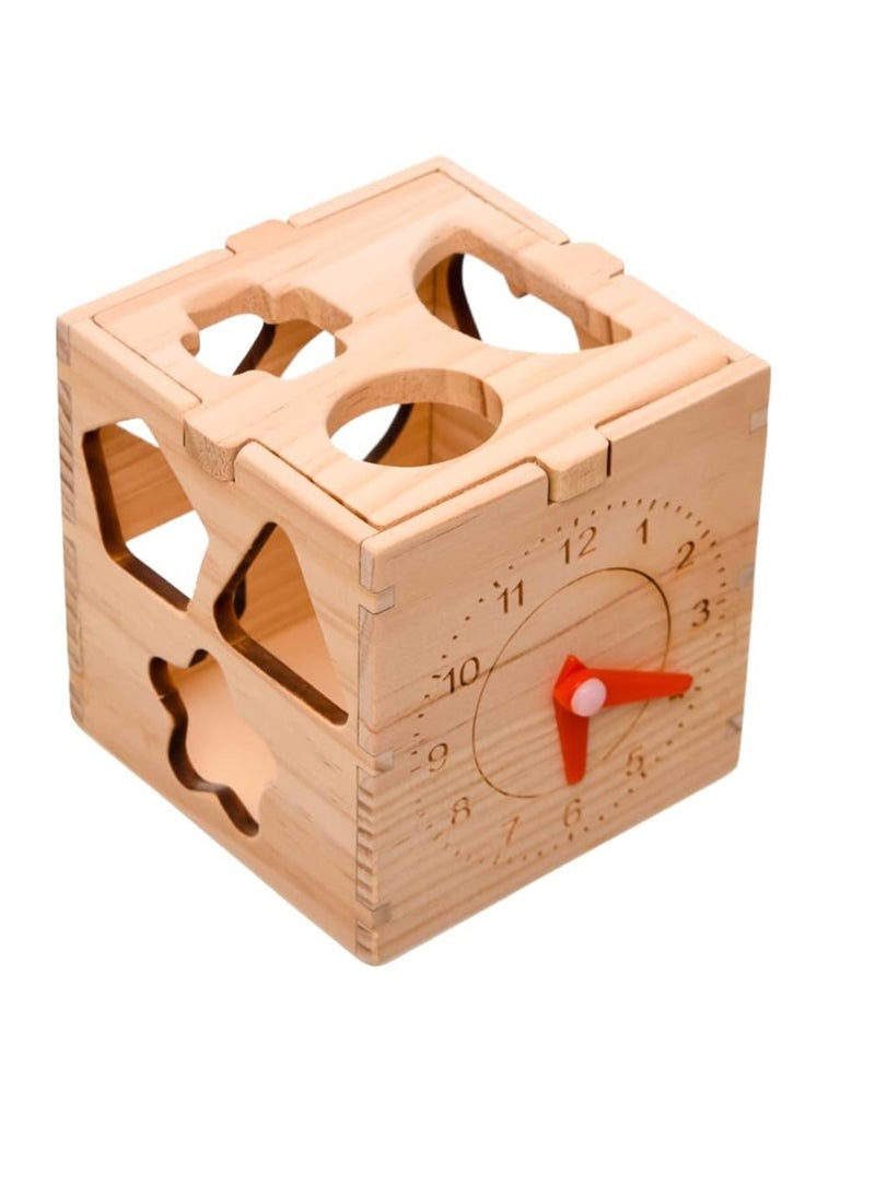 Carol For Toys - Montessori Educational Toy – 1 to 2 Players – Ages 3+ – Intelligence Box – Shape Sorting & Time Learning Toy - Image 1