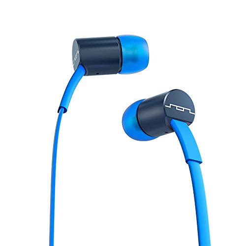 SOL REPUBLIC Jax Wired 3-Button In-Ear Headphones, Apple Compatible, Tangle Free Cable, In-Ear Noise Isolation, 4 Ear Tip Sizes, Great For Calls, 1111-36 Blue - Image 1