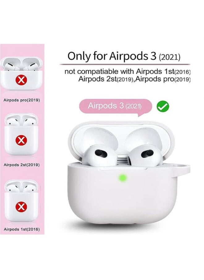 PROMASS - Silicone Protective Case Cover For Apple Airpods 3 3Rd Generation White - Image 1