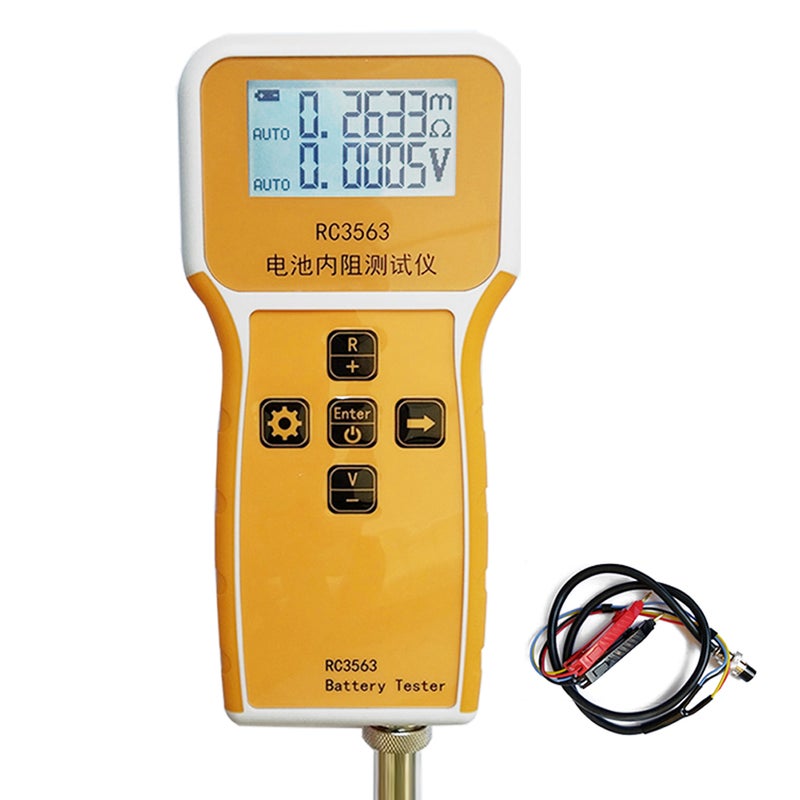 RC3563 200Ω 100V Handheld Portable Battery Internal Resistance Voltage Tester 3-digit Display Battery Tester High-precision True Four-wire AC Lithium Lead-acid Lithium Battery Detector - Image 1