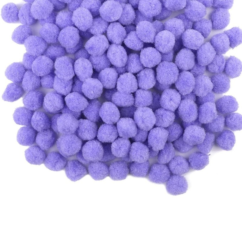 Prescent Purple Color 2 cm Sized POM POM Balls for Decorations and Much More (Pack of 500 pc) - Image 1
