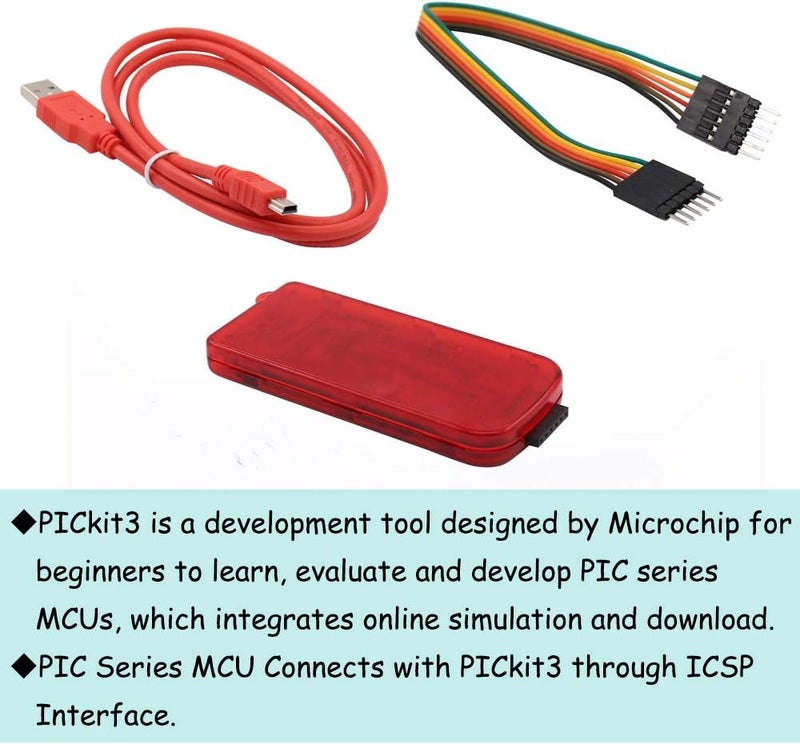 Comidox 1PCS PICkit3 Electronic Chips Emulator MPLAB PICkit 3 PIC Microcontroller Chip in-Circuit Debugger Programmer - Image 2