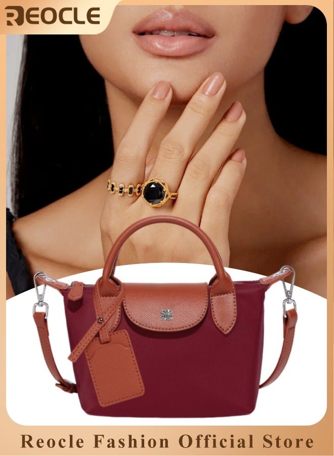 REOCLE Women's Shoulder Bag Crossbody Purse Messenger Bag Vegan Leather Ladies Clutch with Adjustable Strap Genuine Top Handle Handbags 