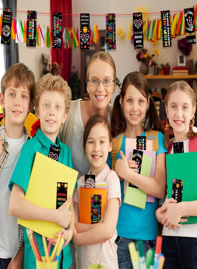 Haooryx Hispanic Heritage Bookmarks - 120Pcs Latin American Countries Flags Bookmarks Celebrate National Hispanic Heritage Month Book Marks for Student Rewards Classroom Stationery Handout Supplies - Image 5