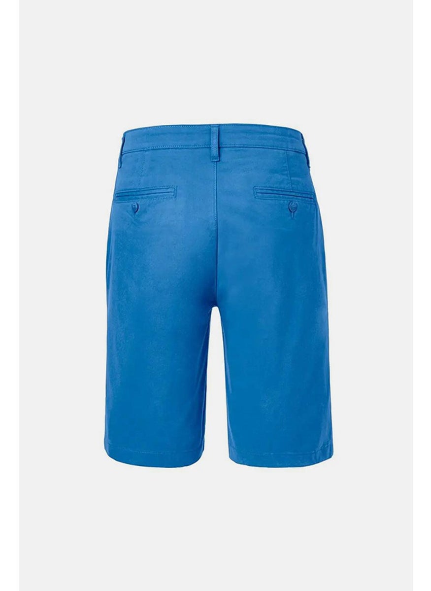 Tchibo Men Regular Fit Bermuda Shorts, Light Blue  - Image 3
