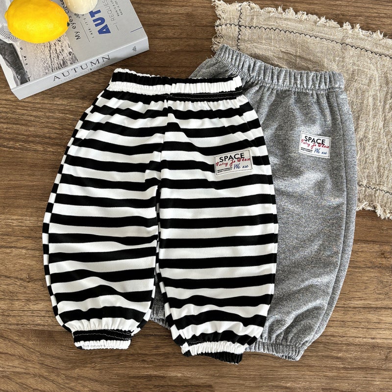 Children'S Sweatpants Boys And Girls Baby'S Leg Pants Casual Pants Fashionable All-Match Outer Wear Harlan Pants Sports Pants - Image 2