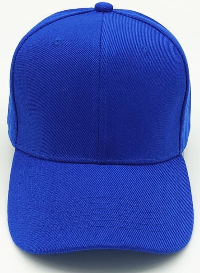 SARAOONT Classic Royal Blue Polyester Baseball Cap - Adjustable Unisex Dad Hat for Running, Workouts, and Outdoor Activities - Image 1