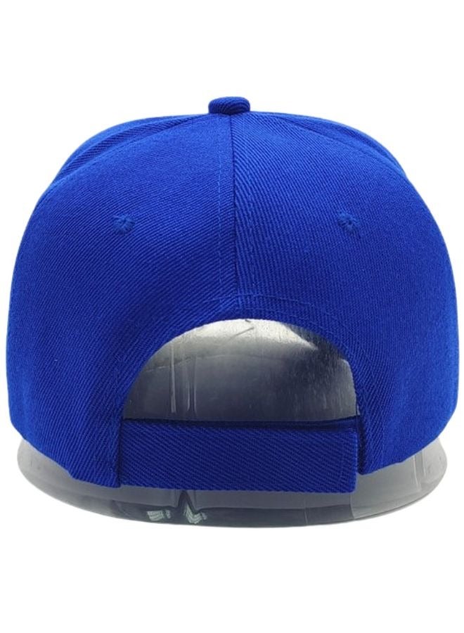 SARAOONT Classic Royal Blue Polyester Baseball Cap - Adjustable Unisex Dad Hat for Running, Workouts, and Outdoor Activities - Image 4