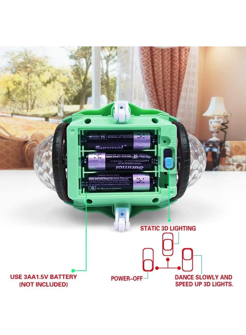 360 Degree Rotating Musical Dancing Girl Doll Activity Play Center Toy with Flashing Lights and Bump - Image 4