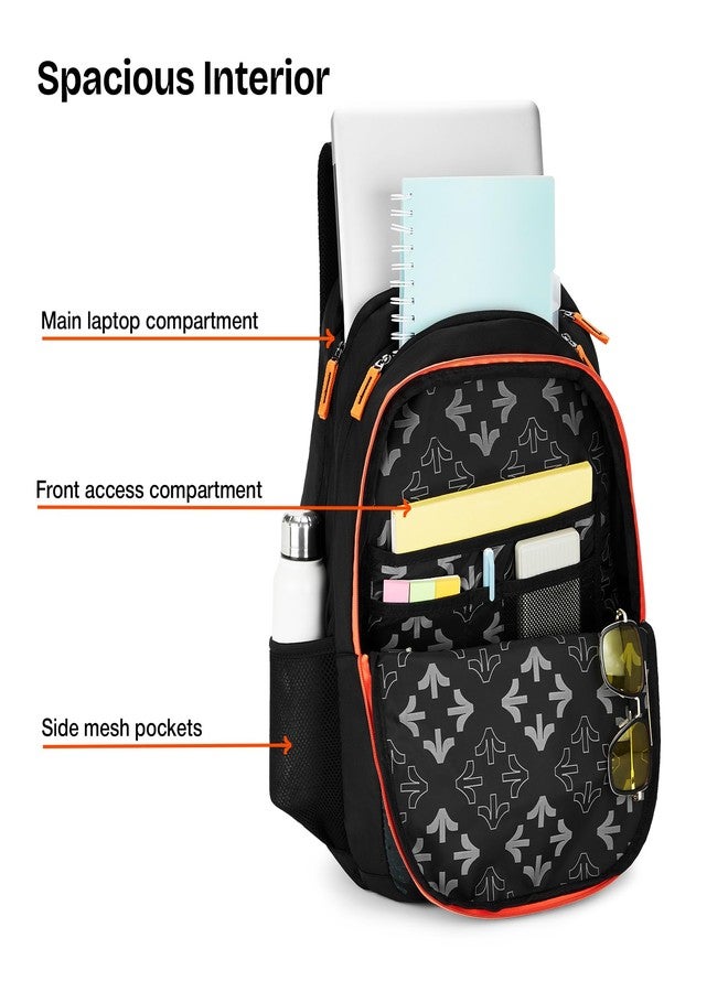 Nasher Miles Cricket Backpack for Men & Women | 3 Compartment/Casual/College Bag | Black, 45L - Image 4
