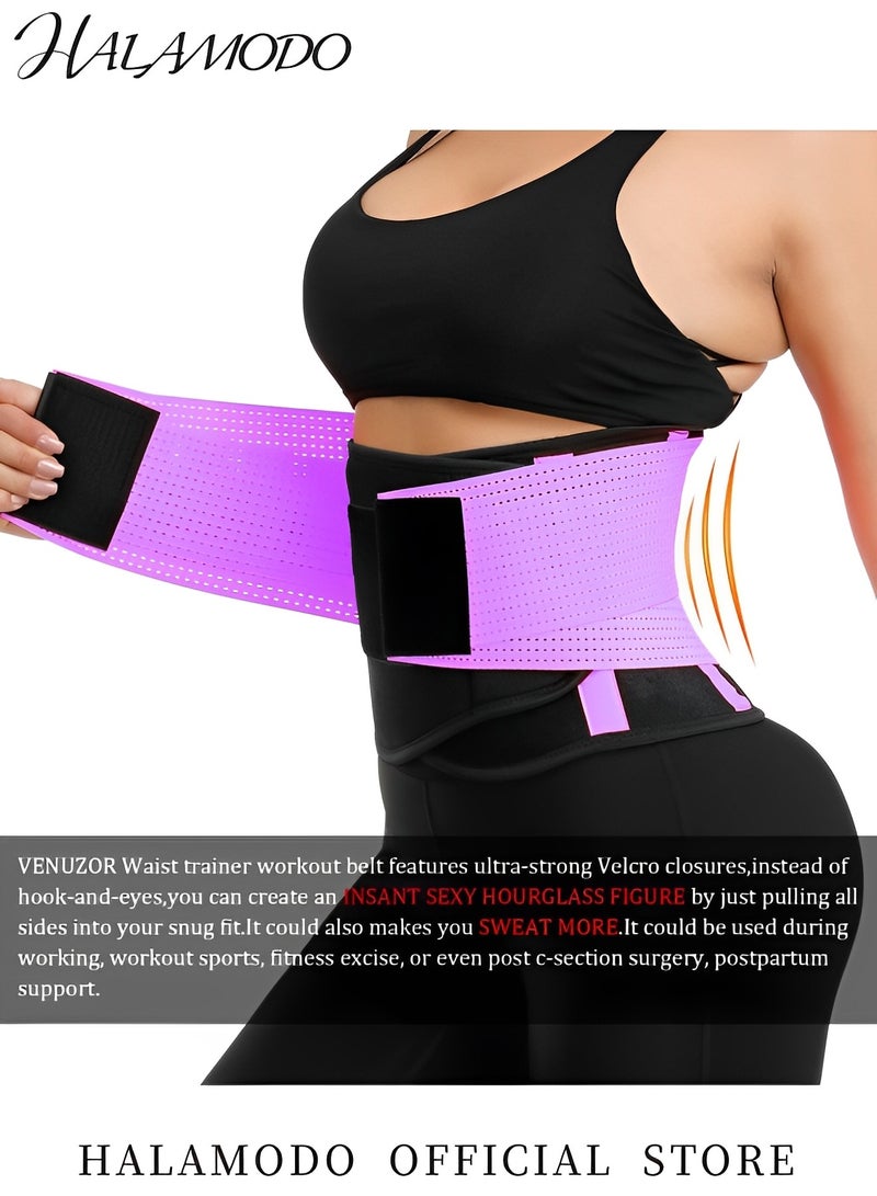 HALAMODO Women's Waist Trainer Waist Trimmer Back Support Belt Waist Cincher Workout Body Shaper Belts Sports Waist Belt Postpartum Abdominal Belt Belly Fat Tummy Control Shapewear - Image 5