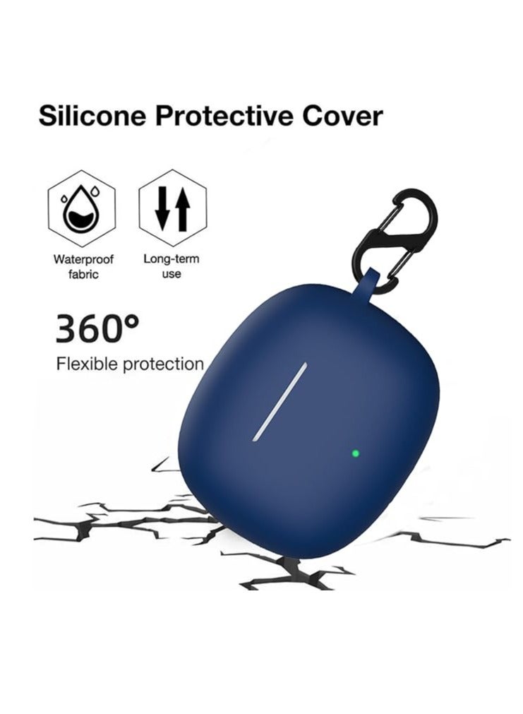Silicone Bluetooth Headset Cover for Honor Earbuds X6 Cover, Shockproof, Carrying Case Compatible with Honor Earbuds X6 Bluetooth Headset. Navy Blue - Image 2