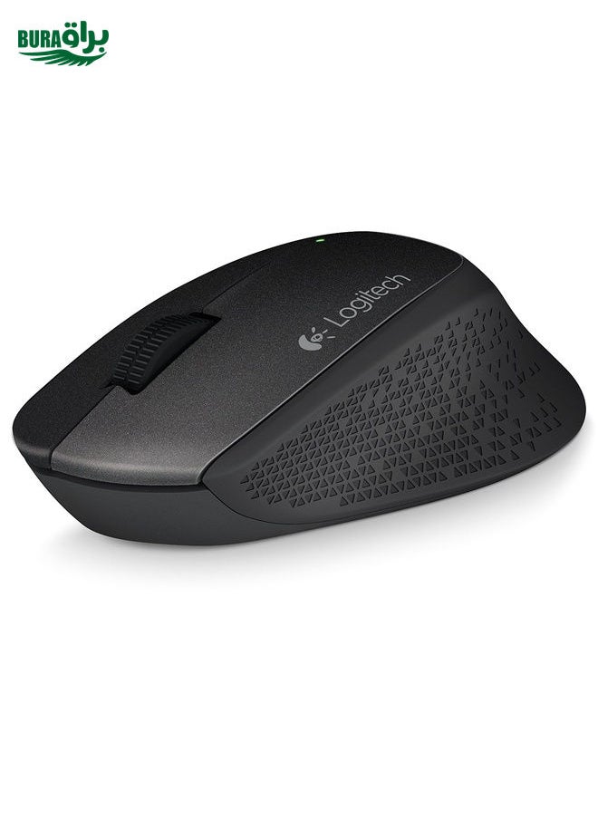 BURAQ Logitech MK345 Wireless Full-size Keyboard + 2.4GHz 1000DPI Wireless Optical Mouse Set with Nano Receiver(Black)  - Image 3