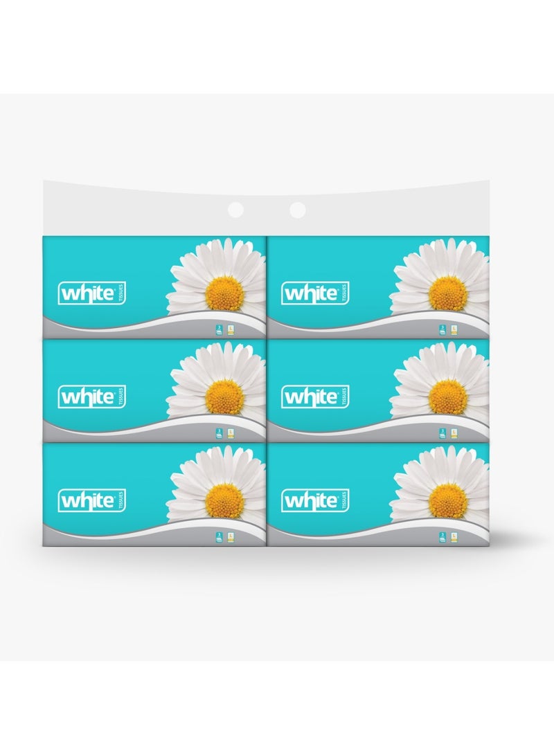 Facial Tissues Flexi 500 Tissue Pack of 6