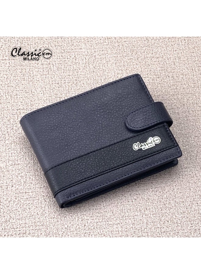 Classic Milano Genuine Leather Wallet for Men – Slim Bifold Men’s Wallet with RFID Blocking, Multiple Card Slots – Stylish Mens Purse Wallets Gift for Husband, Father - Image 1