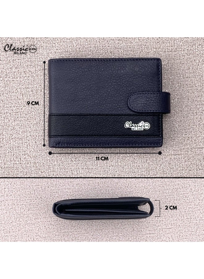 Classic Milano Genuine Leather Wallet for Men – Slim Bifold Men’s Wallet with RFID Blocking, Multiple Card Slots – Stylish Mens Purse Wallets Gift for Husband, Father - Image 4