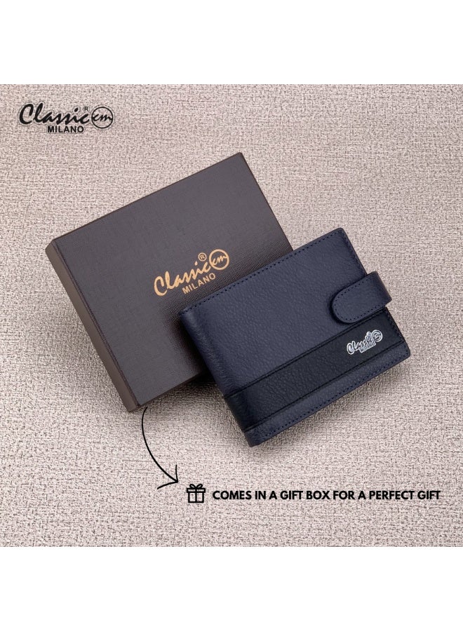 Classic Milano Genuine Leather Wallet for Men – Slim Bifold Men’s Wallet with RFID Blocking, Multiple Card Slots – Stylish Mens Purse Wallets Gift for Husband, Father - Image 5