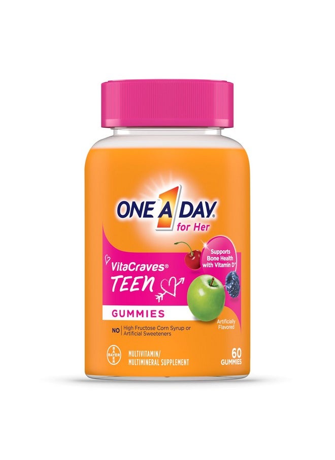 One A Day Teen for Her Multivitamin Gummies, Gummy Multivitamins with Vitamin A, C, D, E and Zinc for Immune Health Support, Physical Energy & more, 60 Count - pzsku/ZF992D0EB07BDE0CD2A06Z/45/_/1740202886/d2a3f265-a2af-4cd5-a8c6-7ff00bcee618