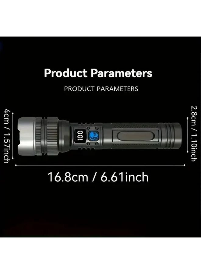 White Light Super Bright LED Tactical Flashlight USB Rechargeable For Camping Hiking Emergency - Image 4