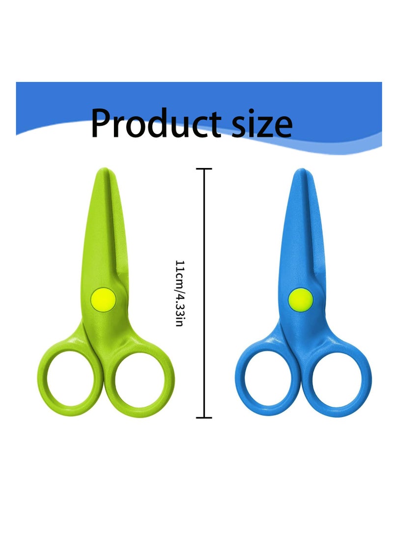 مقص تدريب الأطفال على السلامة، 4 علب، مقص الحرف الفنية لمرحلة ما قبل المدرسة، مقص الحرف اليدوية للأطفال، مقص الحرف اليدوية - Image 2
