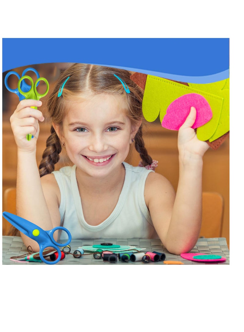 مقص تدريب الأطفال على السلامة، 4 علب، مقص الحرف الفنية لمرحلة ما قبل المدرسة، مقص الحرف اليدوية للأطفال، مقص الحرف اليدوية - Image 4