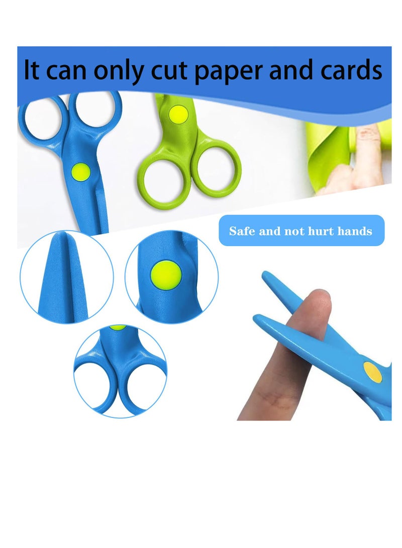 مقص تدريب الأطفال على السلامة، 4 علب، مقص الحرف الفنية لمرحلة ما قبل المدرسة، مقص الحرف اليدوية للأطفال، مقص الحرف اليدوية - Image 3