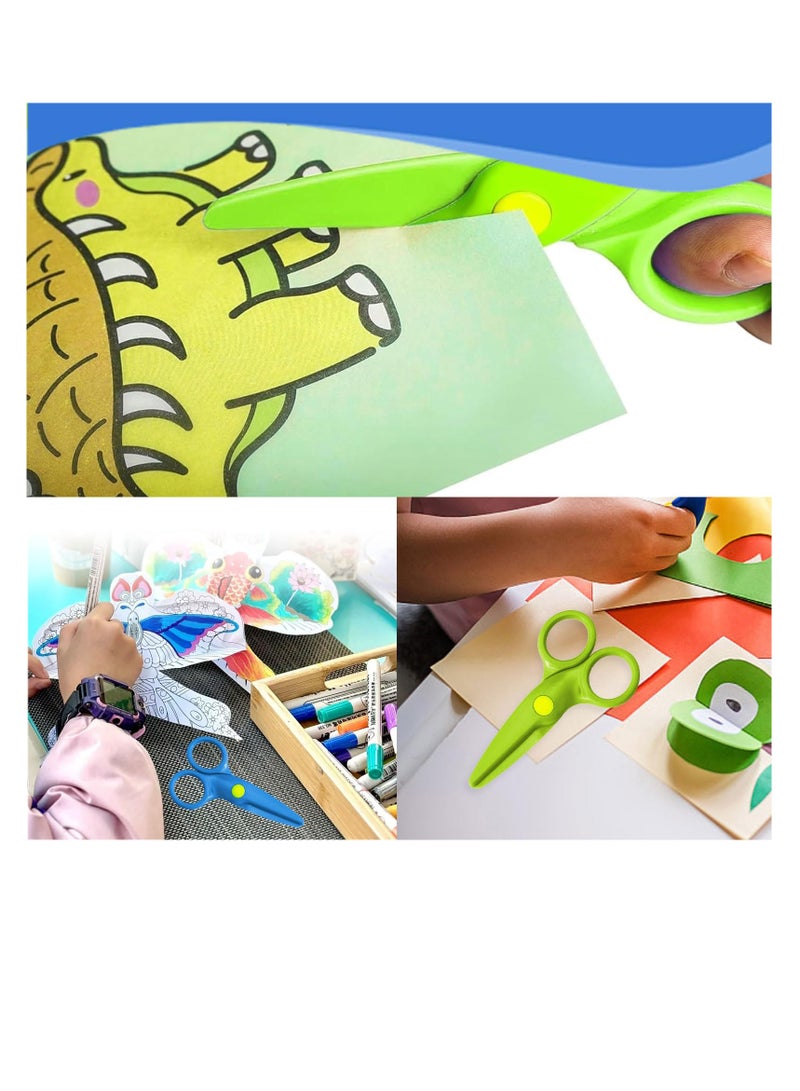مقص تدريب الأطفال على السلامة، 4 علب، مقص الحرف الفنية لمرحلة ما قبل المدرسة، مقص الحرف اليدوية للأطفال، مقص الحرف اليدوية - Image 5