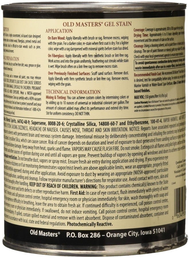Old Masters 24989 80904 Gel Stain Fruitwood Oil-Based - Image 3