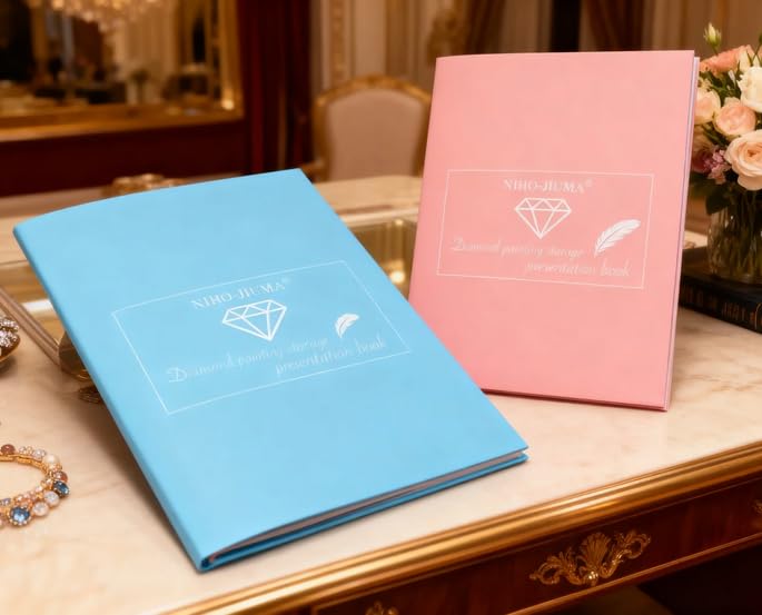 NIHOJIUMA NIHO-JIUMA Diamond Art Portfolio/Gift - 40 Page Storage Book for 12x16in/30x40cm Diamond Paintings - Image 5