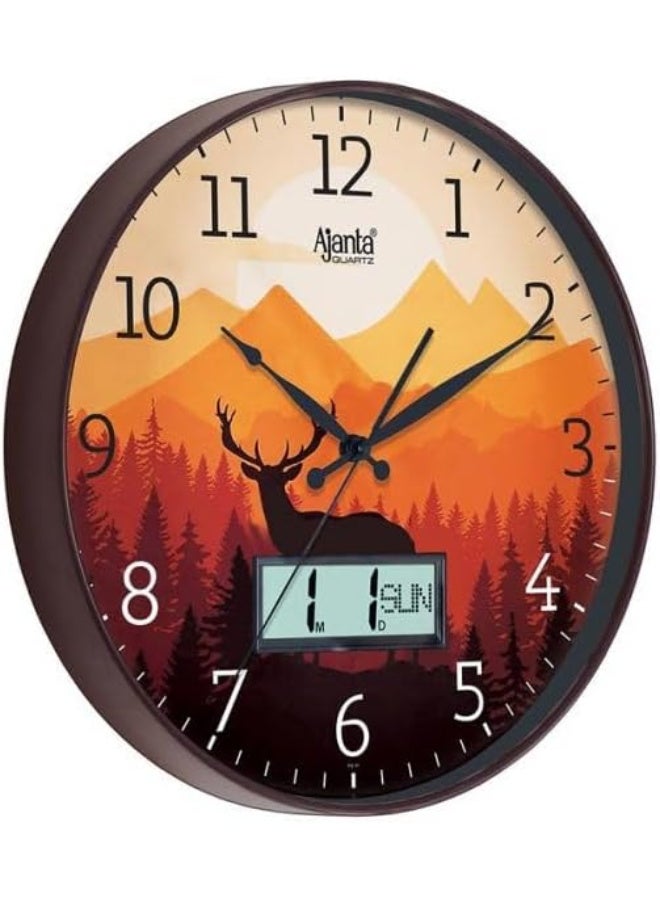 Ajanta Ajanta Designer Wall Clock - 6097 - Brown  - Image 5