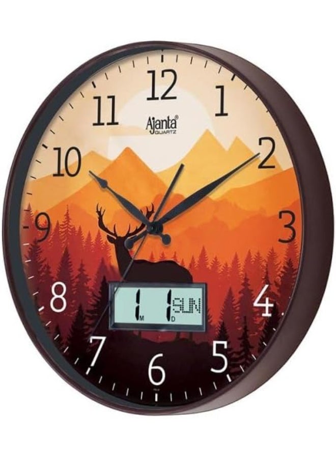 Ajanta Ajanta Designer Wall Clock - 6097 - Brown  - Image 4