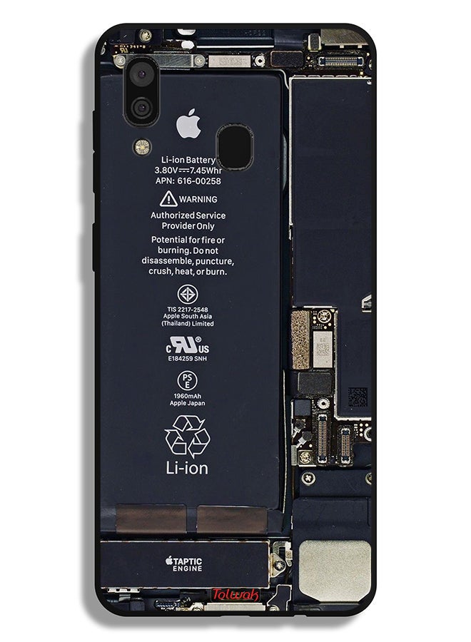 Tolwak Samsung Galaxy A30 Protective Case Cover Phone Circuit Pattern - Image 1