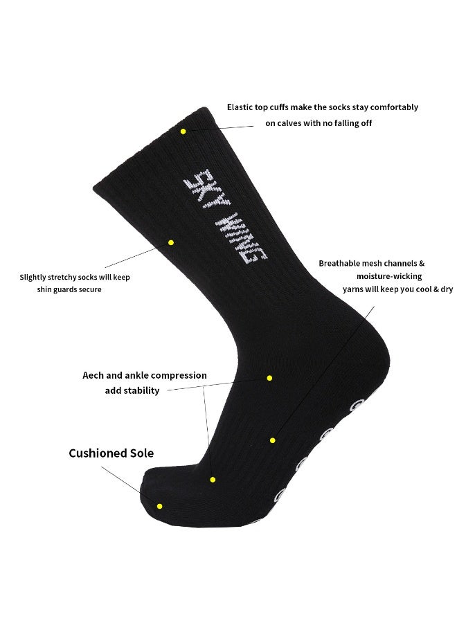 SKY WING Soccer Socks for Men & Women  Knee High Football & Softball Sports Wicking Non-Slip Athletic Long Socks 1/2/3/4 Pairs - Image 5