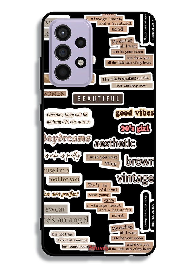 Tolwak Samsung Galaxy A52s 5G Protective Case Cover Beautiful Quotes Stickers - Image 1