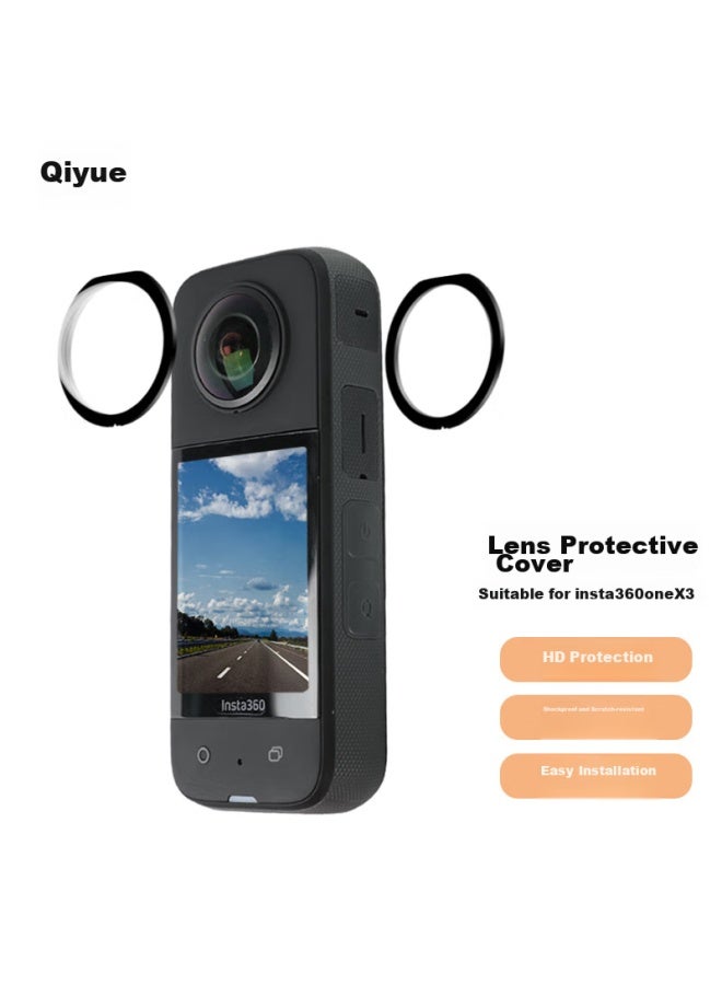 Odd Leaves Qiyehou Lens Protector Cover, Suitable For Insta 360 X3 Panoramic, Insta360 X3 Action Camera, Protective Film, Lens Accessory - Image 1