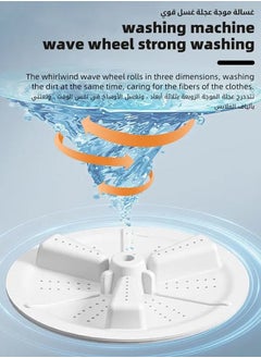 APEX 10L Folding Automatic Water Refill Shoes Washing Machine Portable Turbine Washer  - Image 4