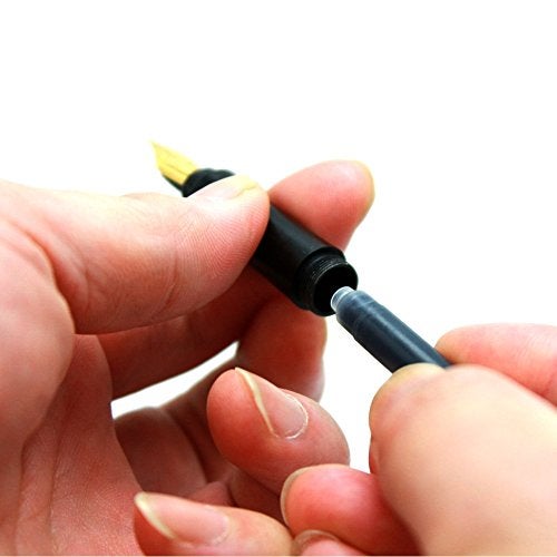 Ohto Fountain Pen Refill Cartridge - Black - Set of 6 - Image 4