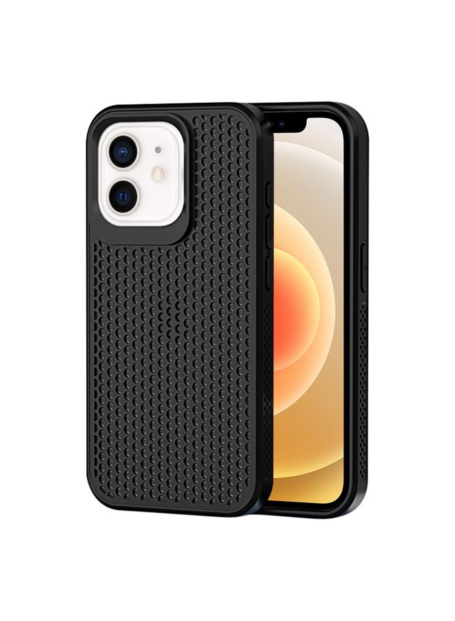 حافظة هاتف تبديد الحرارة لهاتف iPhone 12 (أسود)