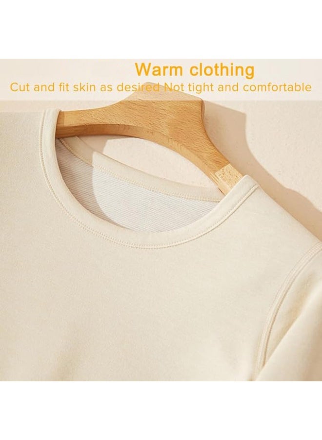 JOGAMS Women's Thermal Underwear Set Long Johns Wool Silk Base Layer Pajamas Thick Thermal Set for Women - Image 2