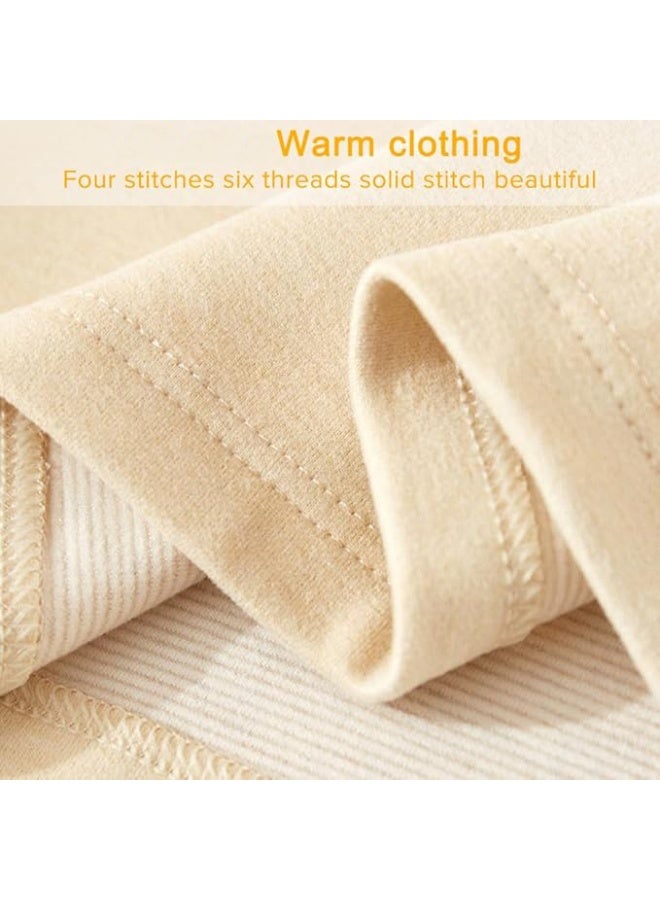 JOGAMS Women's Thermal Underwear Set Long Johns Wool Silk Base Layer Pajamas Thick Thermal Set for Women - Image 4