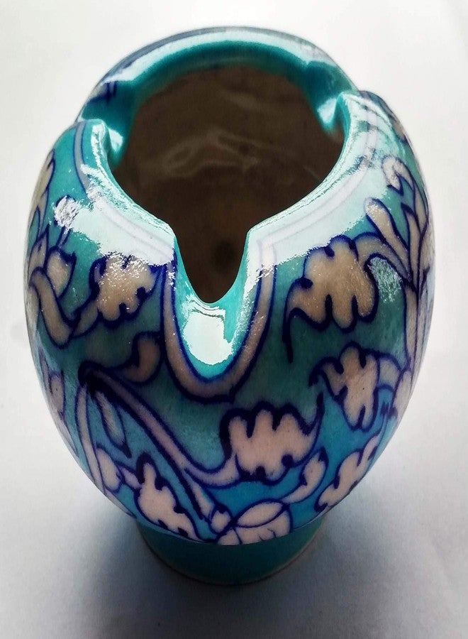 Shiv Kripa Blue Pottery منفضة سجائر من الخزف الصيني شيف كريبا (أزرق) - Image 3
